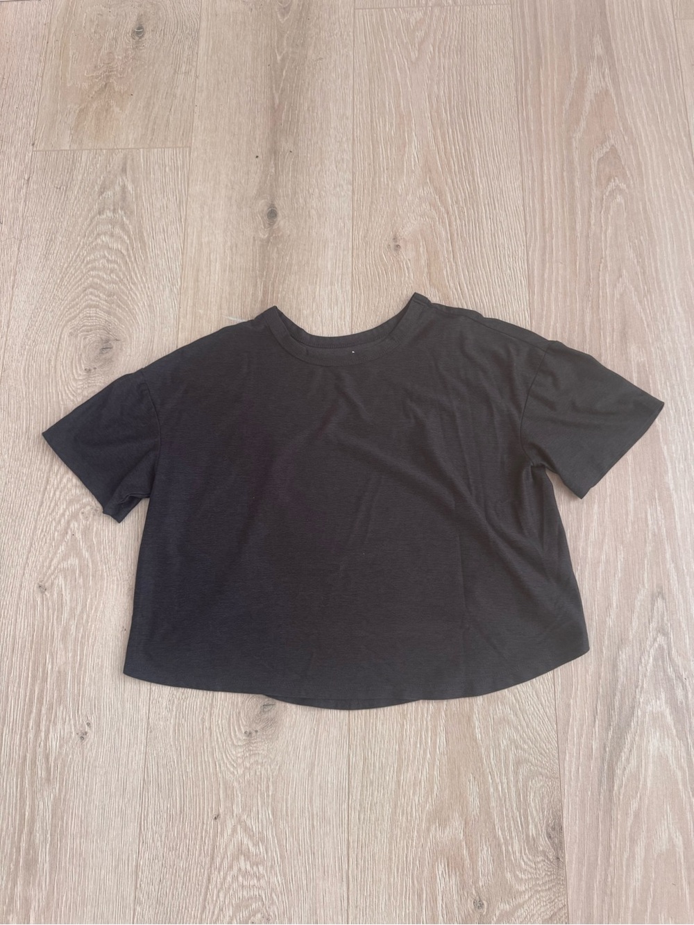 Old Navy Black Cropped Boxy Tee